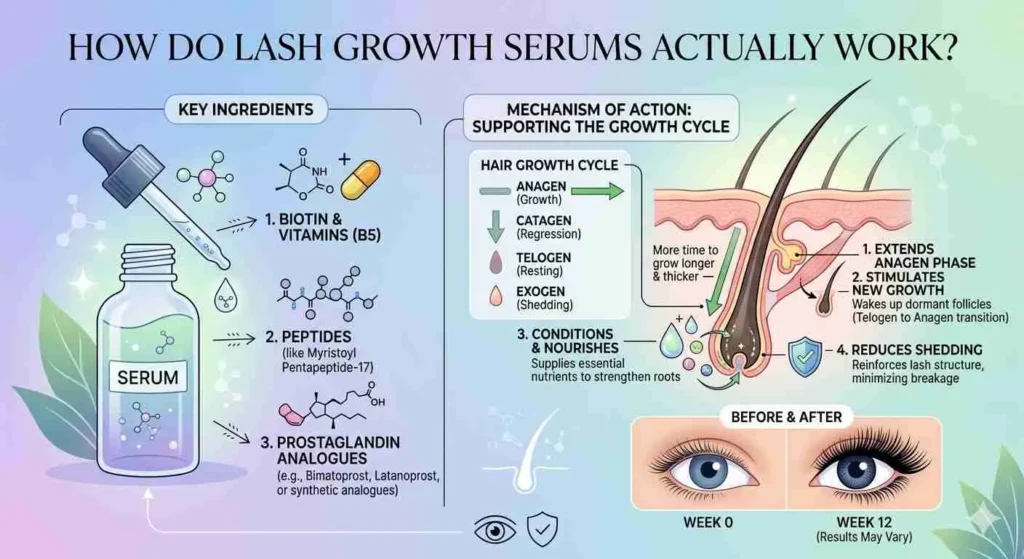 how lash serum works
